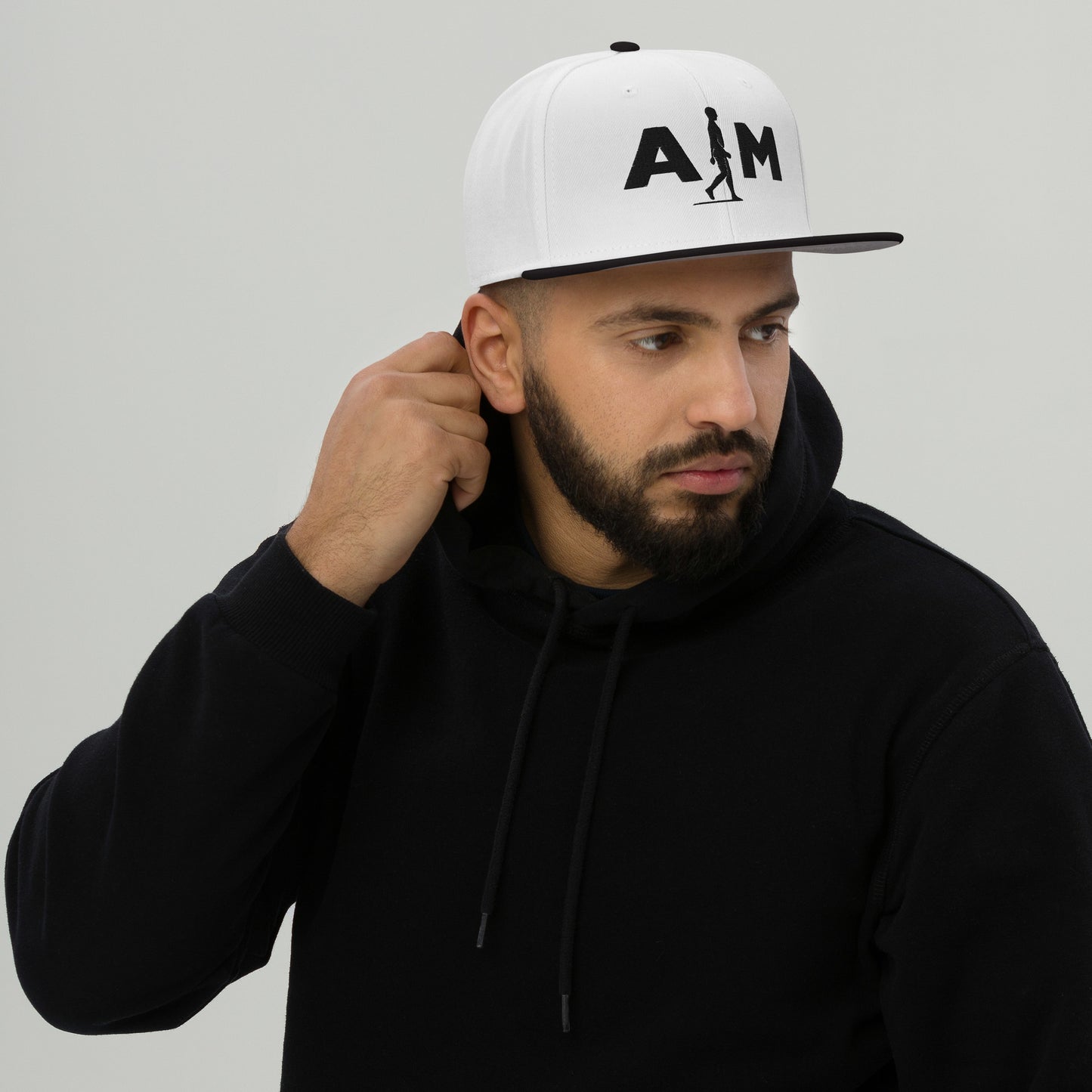 "Men's cotton baseball cap"
"Classic men's baseball hat by AIM Attitude"
"Adjustable men's baseball cap"
"Trendy men's curved-brim baseball cap"
"Logo-embroidered men's baseball cap"