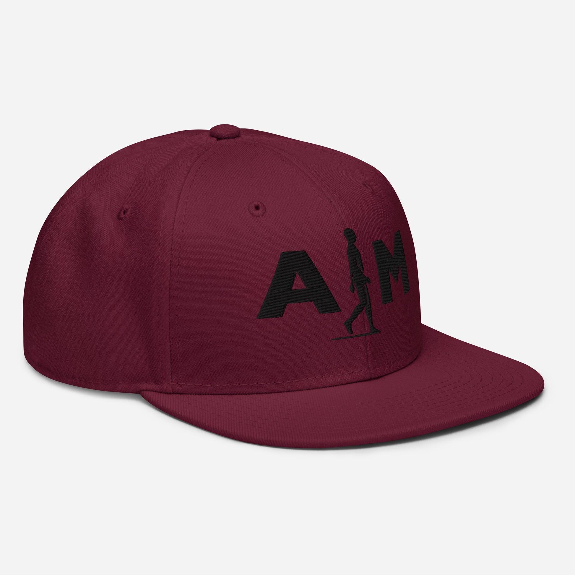 Alt Text for Snapbacks:
"Men's flat-brim snapback hat"
"Bold men's logo snapback cap"
"Men's snapback cap with attitude"
"Black men's snapback with graphic design"
"AIM Attitude men's snapback hat"