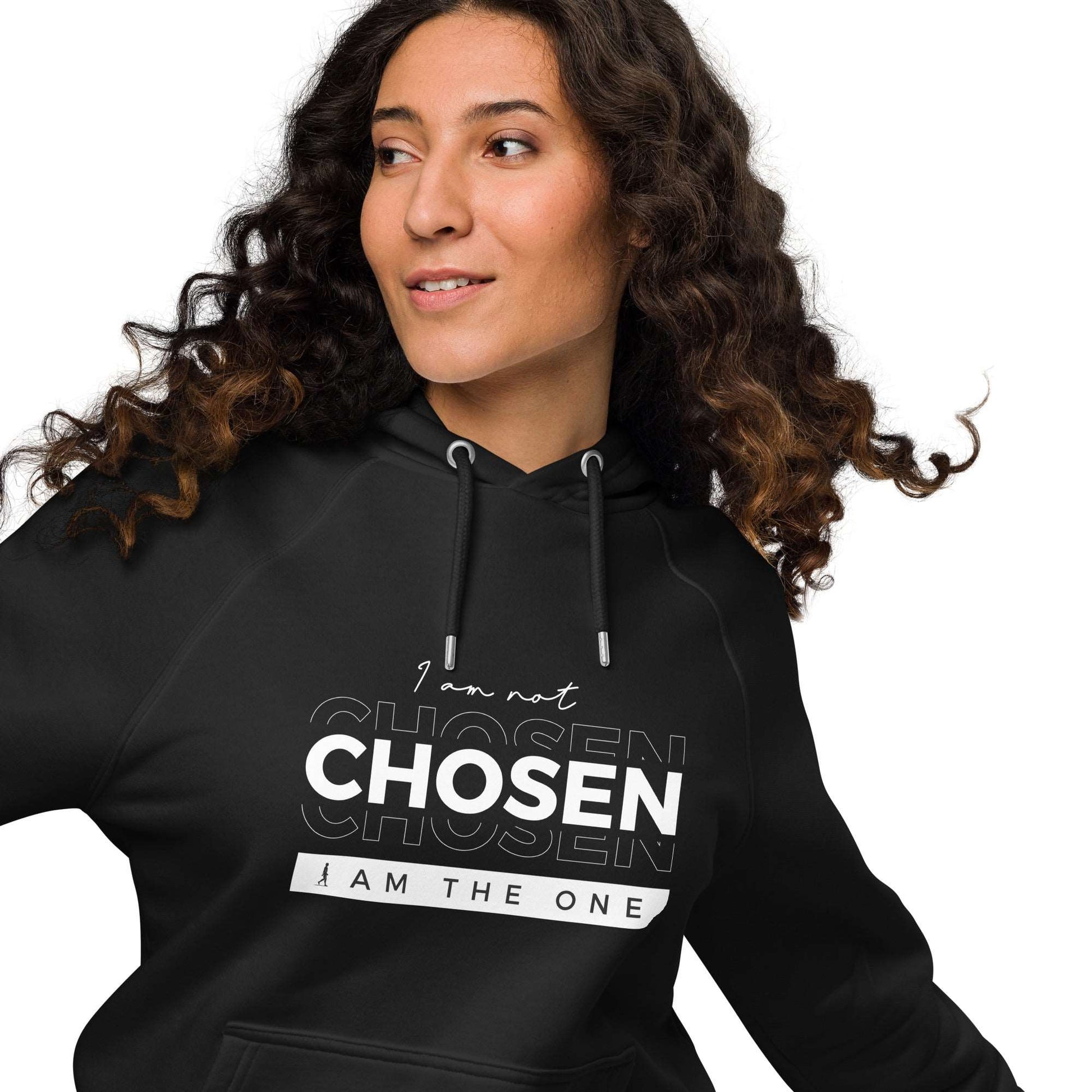 I AM Not Chosen. I AM The ONE | Unisex eco raglan hoodie