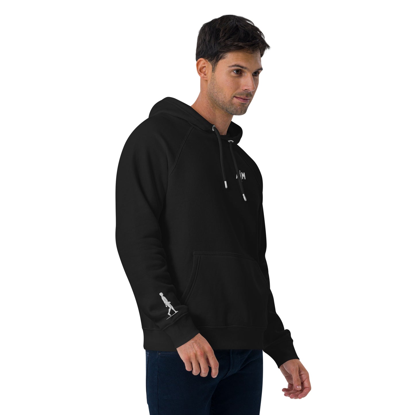 I AIM | Sudadera unisex con capucha ecológica tipo raglán