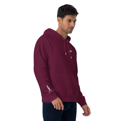 I AIM | Sudadera unisex con capucha ecológica tipo raglán