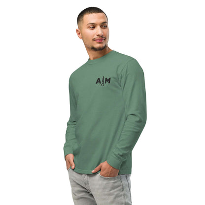 AIM | Garment-dyed heavyweight long-sleeve shirt