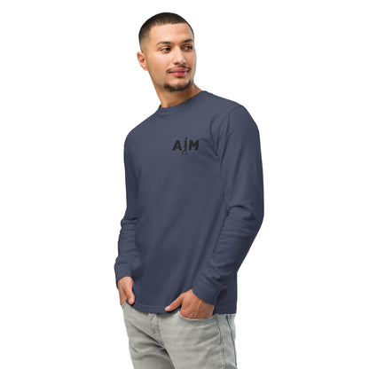 AIM | Garment-dyed heavyweight long-sleeve shirt - AIM ATTITUDE 