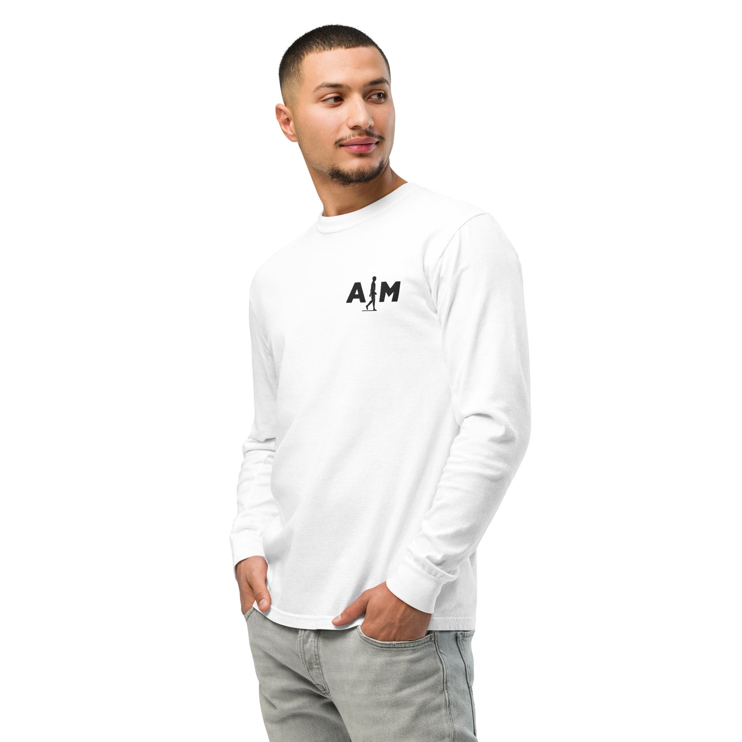 AIM | Garment-dyed heavyweight long-sleeve shirt - AIM ATTITUDE 