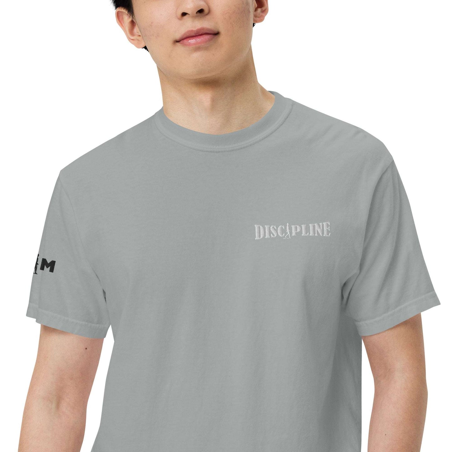 Discipline | Unisex garment-dyed heavyweight AIM Attitude t-shirt