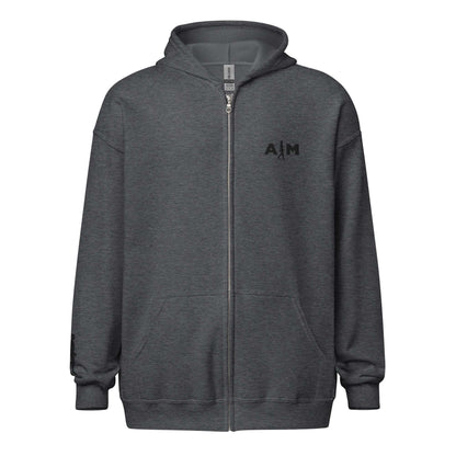 AIM | Unisex heavy blend zip hoodie