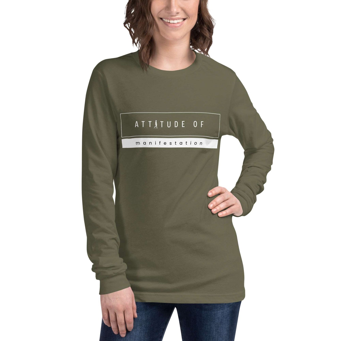 Attitude of Manifestation | Unisex Long Sleeve Tee