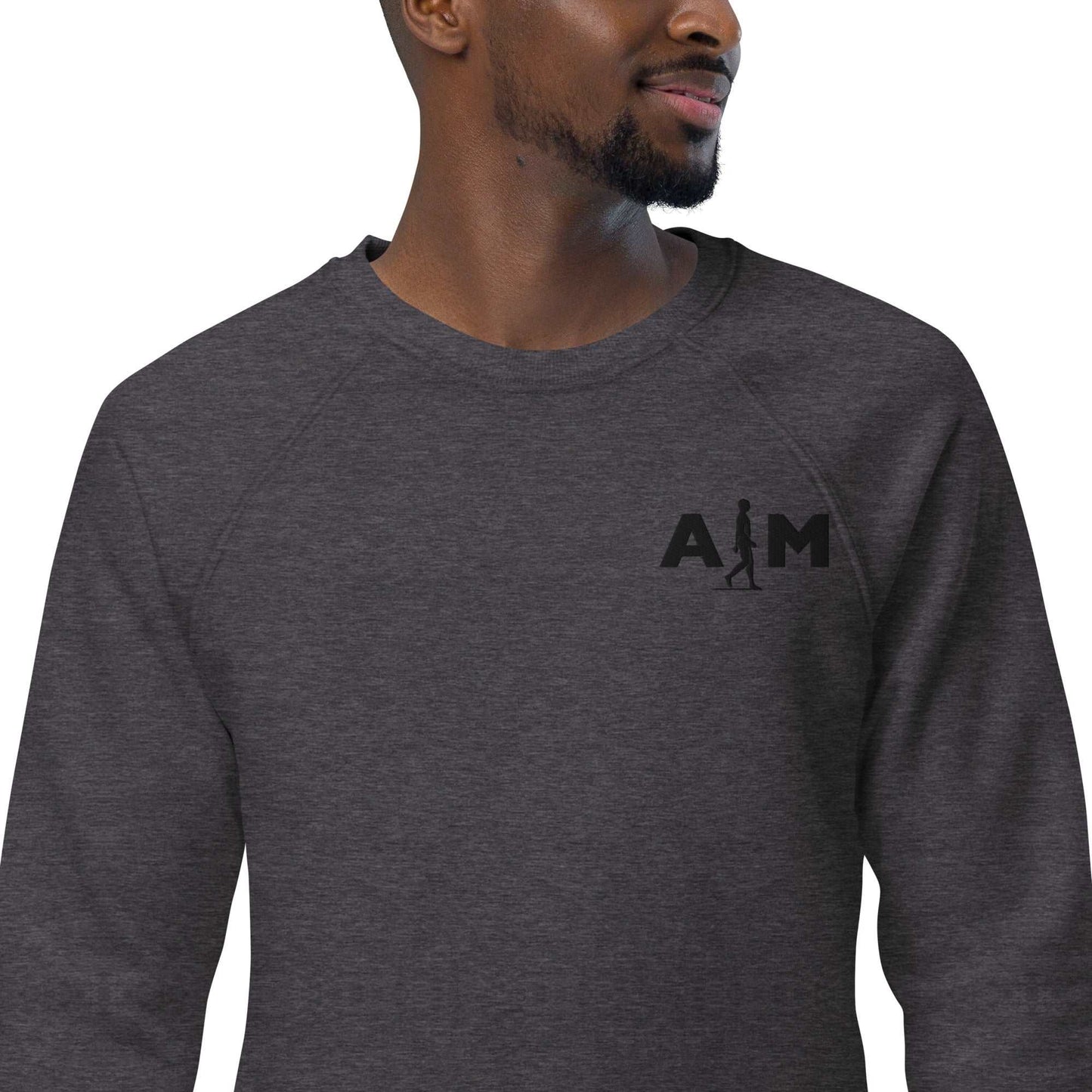 AIM Attitude | Unisex organic raglan sweatshirt