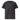 Unisex I AM AIM Attitude organic ribbed neck t-shirt in anthracite, front view showing the classic crew neckline and soft fabric.