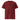 Unisex organic ribbed neck T-shirt by AIM ATTITUDE in burgundy, front view showing soft fabric and ribbed collar.