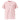 Pink unisex organic cotton ribbed neck t-shirt by AIM ATTITUDE, featuring a simple, comfortable design with a crew neckline.