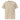 Unisex organic ribbed neck T-shirt by AIM ATTITUDE in desert dust color, front view showing casual fit and textured fabric.