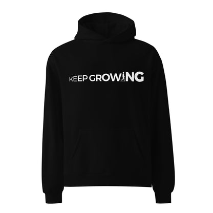 Keep Growing. Honesty Protects | Unisex oversized hoodie - AIM ATTITUDE 