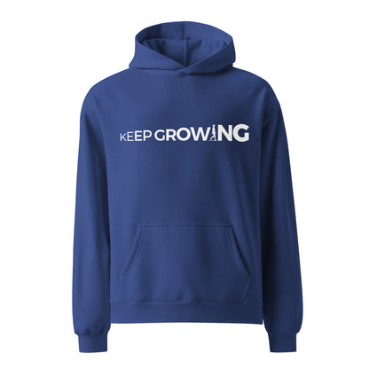 Keep Growing. Honesty Protects | Unisex oversized hoodie - AIM ATTITUDE 