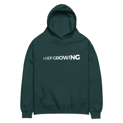 Keep Growing. Honesty Protects | Unisex oversized hoodie - AIM ATTITUDE 