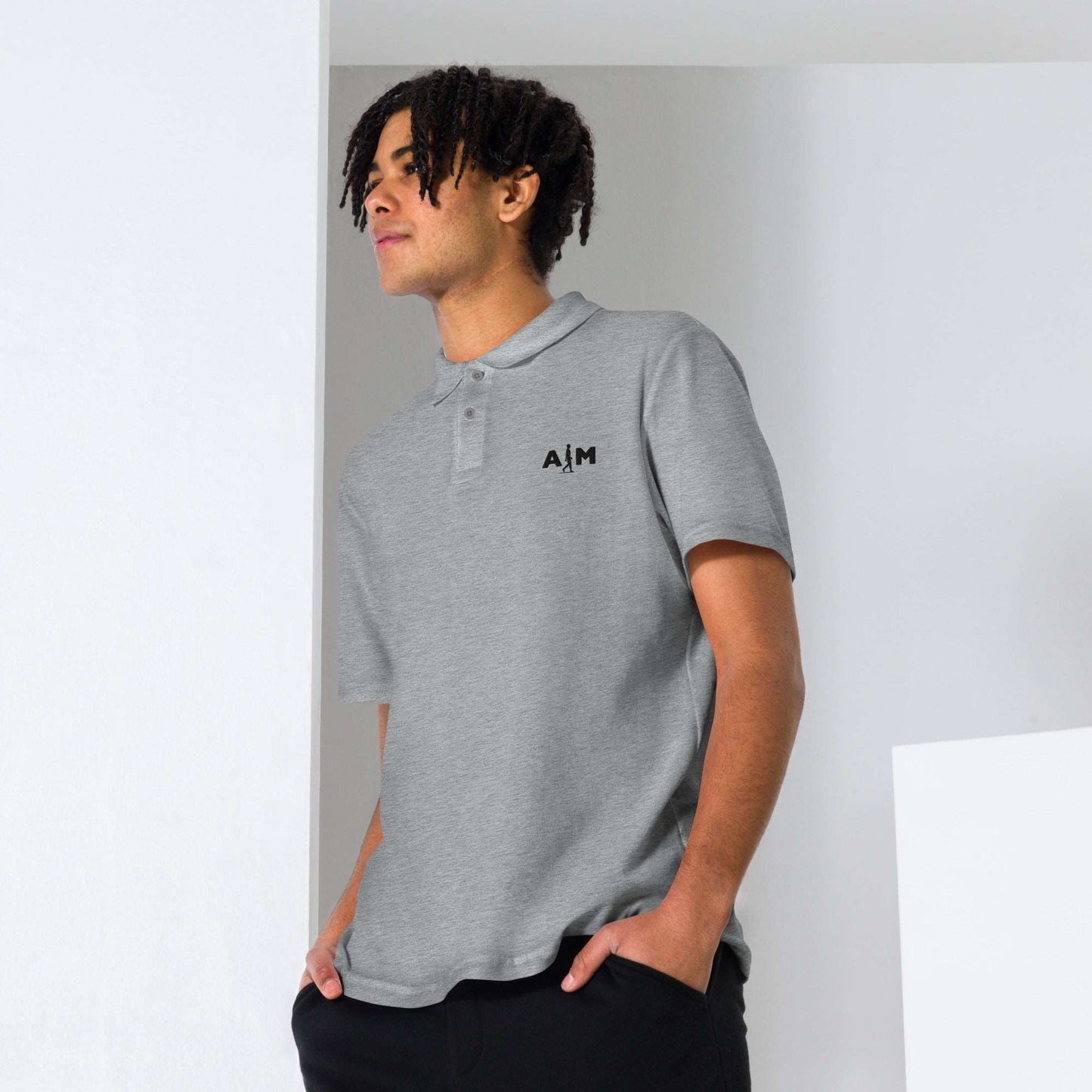 AIM | Unisex pique polo shirt