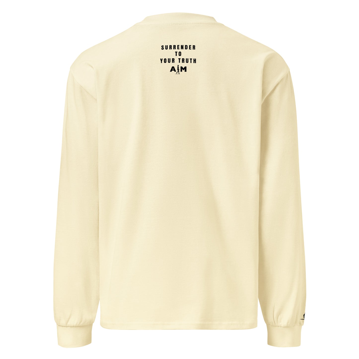 There Is No Room For Negativity | Premium heavyweight long sleeve shirt - AIM ATTITUDE 