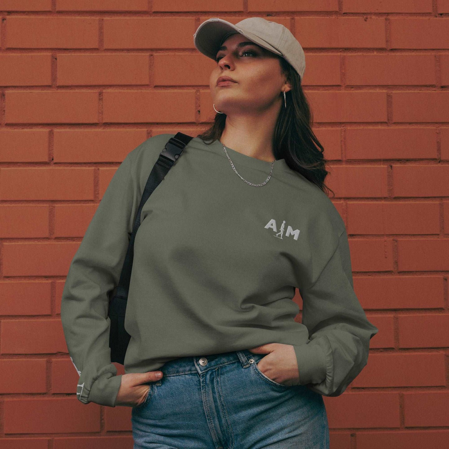 AIM | Premium heavyweight long sleeve shirt