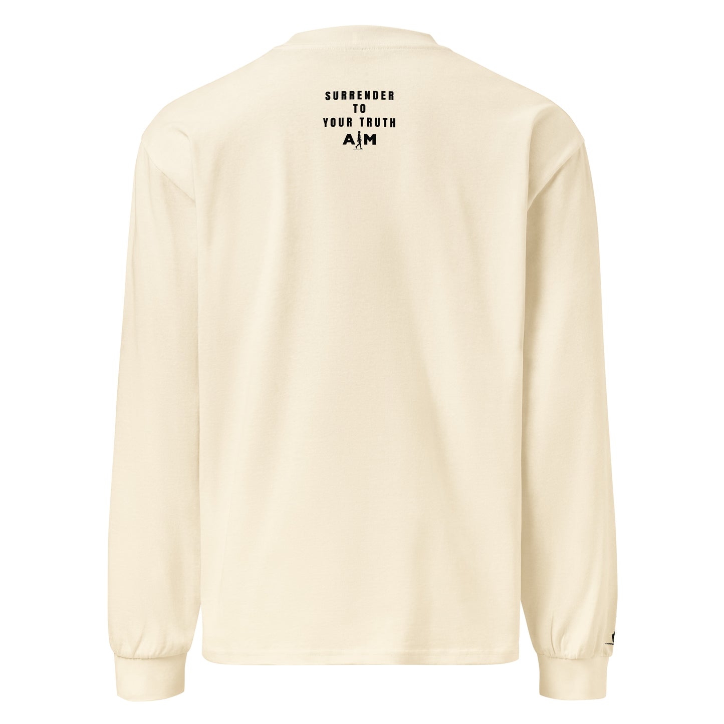 There Is No Room For Negativity | Premium heavyweight long sleeve shirt - AIM ATTITUDE 