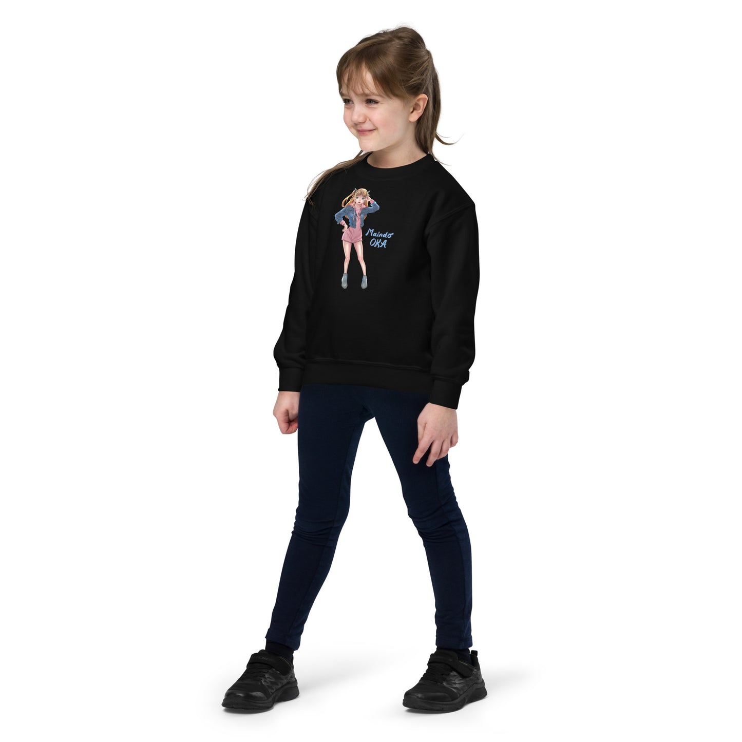 Maindo Oka - AIMComics | Youth crewneck sweatshirt - AIM ATTITUDE 