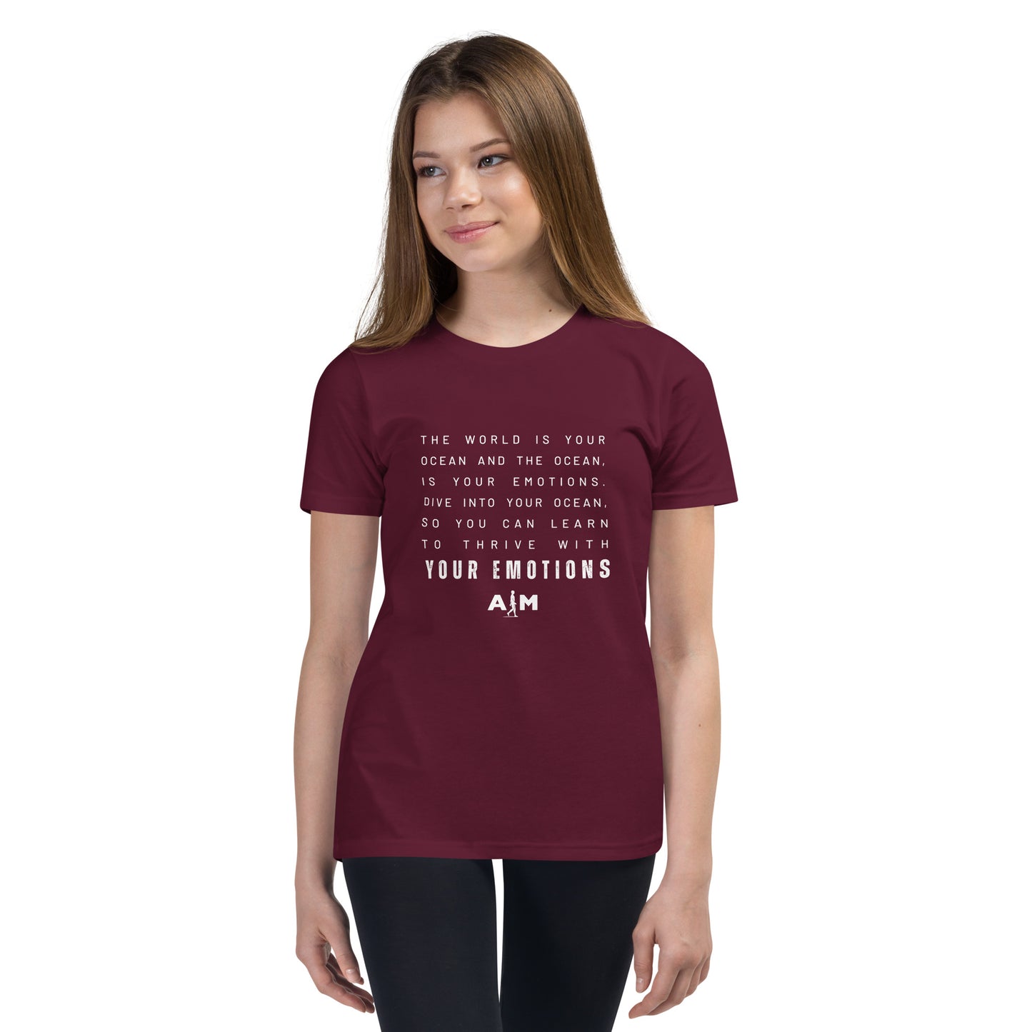 World is Your Ocean | Youth Short Sleeve T-Shirt - AIM ATTITUDE 