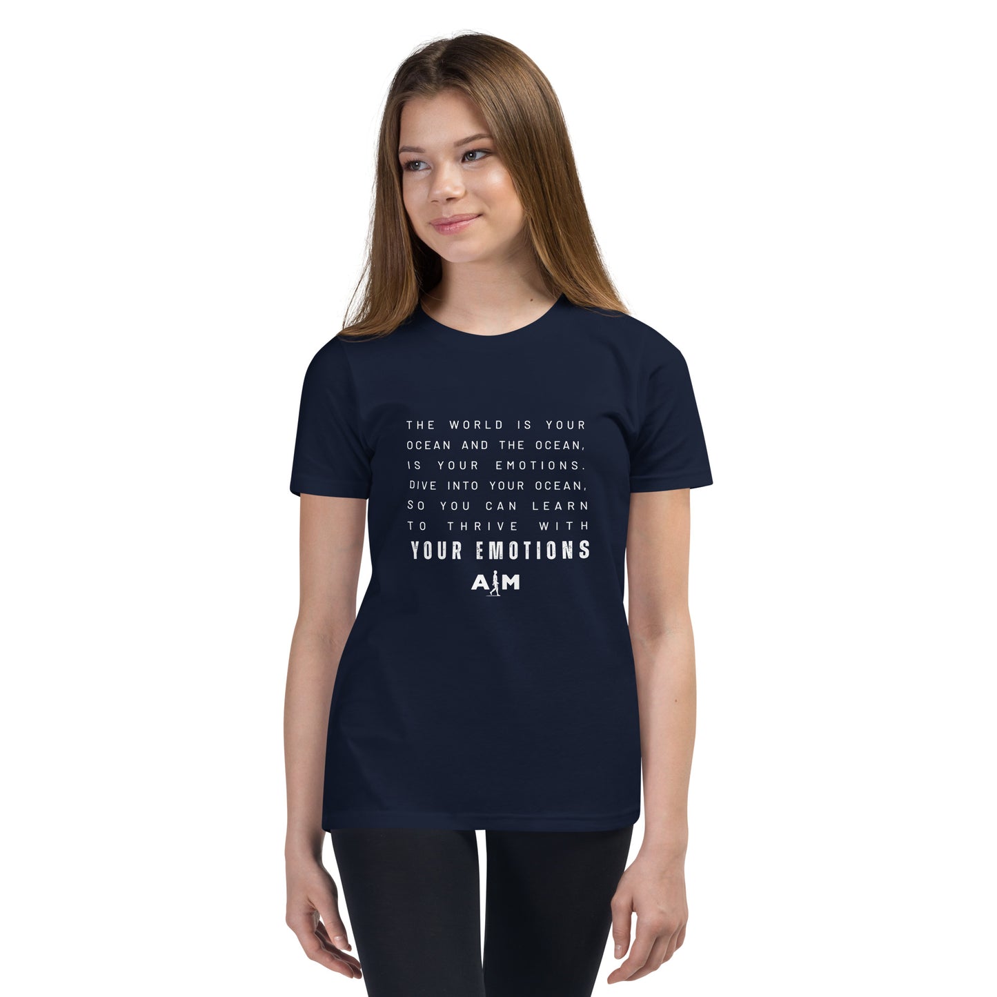 World is Your Ocean | Youth Short Sleeve T-Shirt - AIM ATTITUDE 