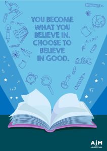 You become what you believe in. Choose to believe in good book cover A4